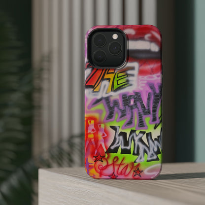 MagSafe "wynwood gold" airbrush iPhone case