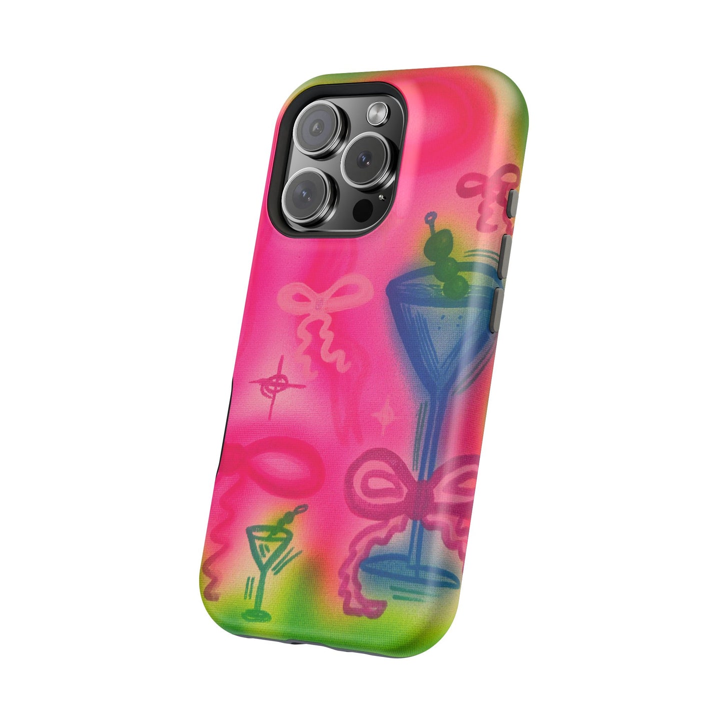 MagSafe „Bow Martini“ Airbrush-iPhone-Hülle