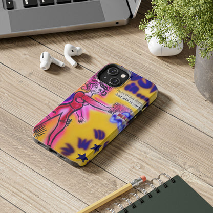 "spiraling thoughts" airbrush iPhone case
