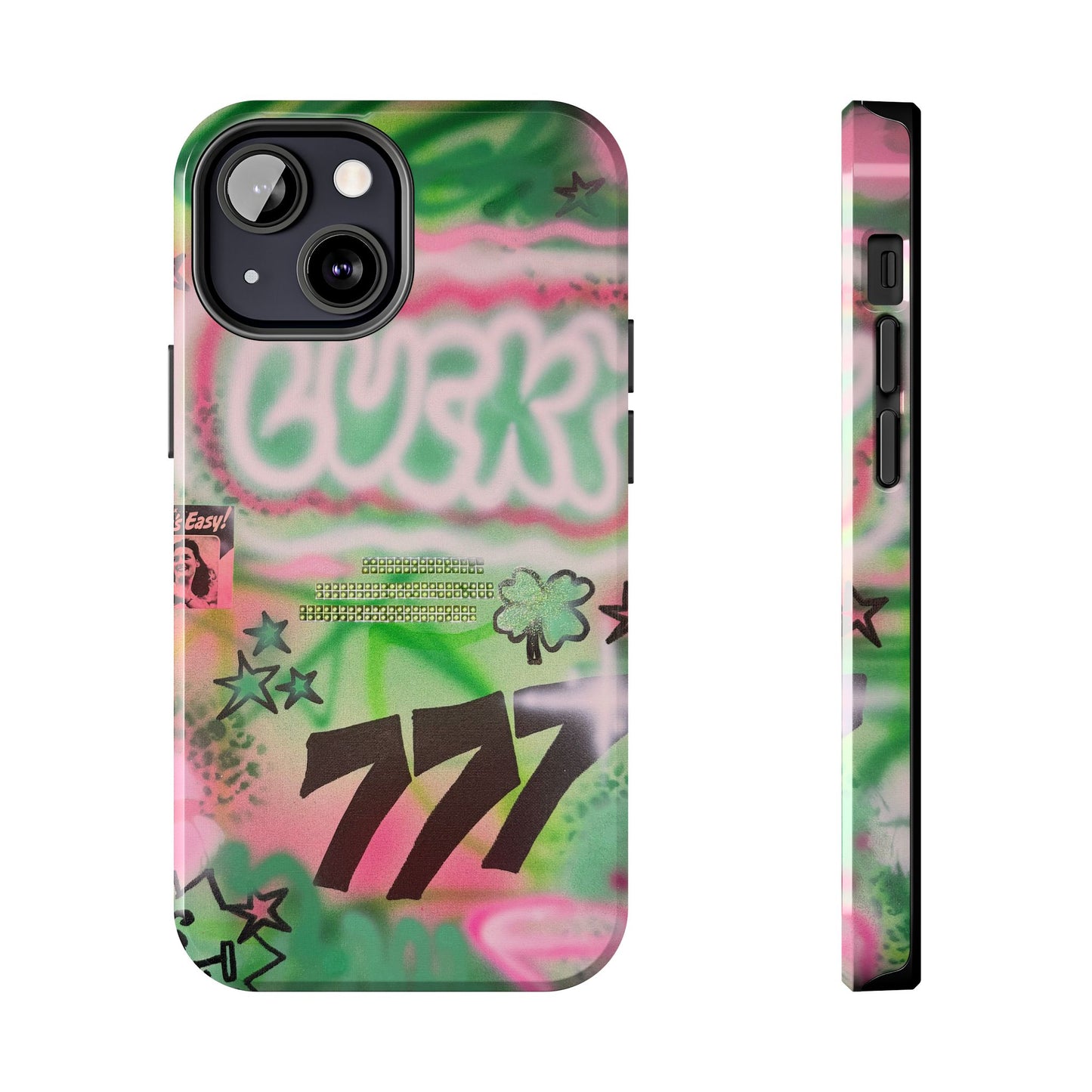 "so lucky" airbrush iPhone case