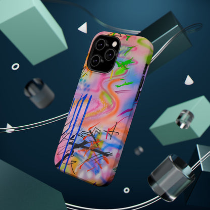 MagSafe "neon haze" airbrush iPhone case