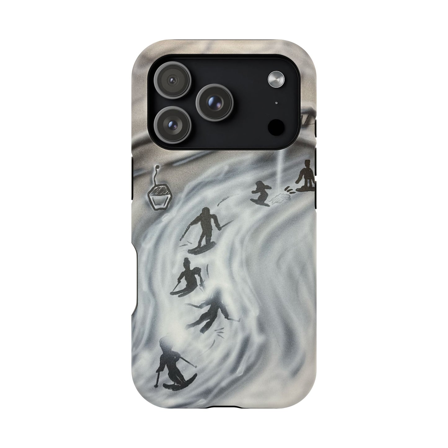 MagSafe "arctic avalanche" airbrush iPhone case