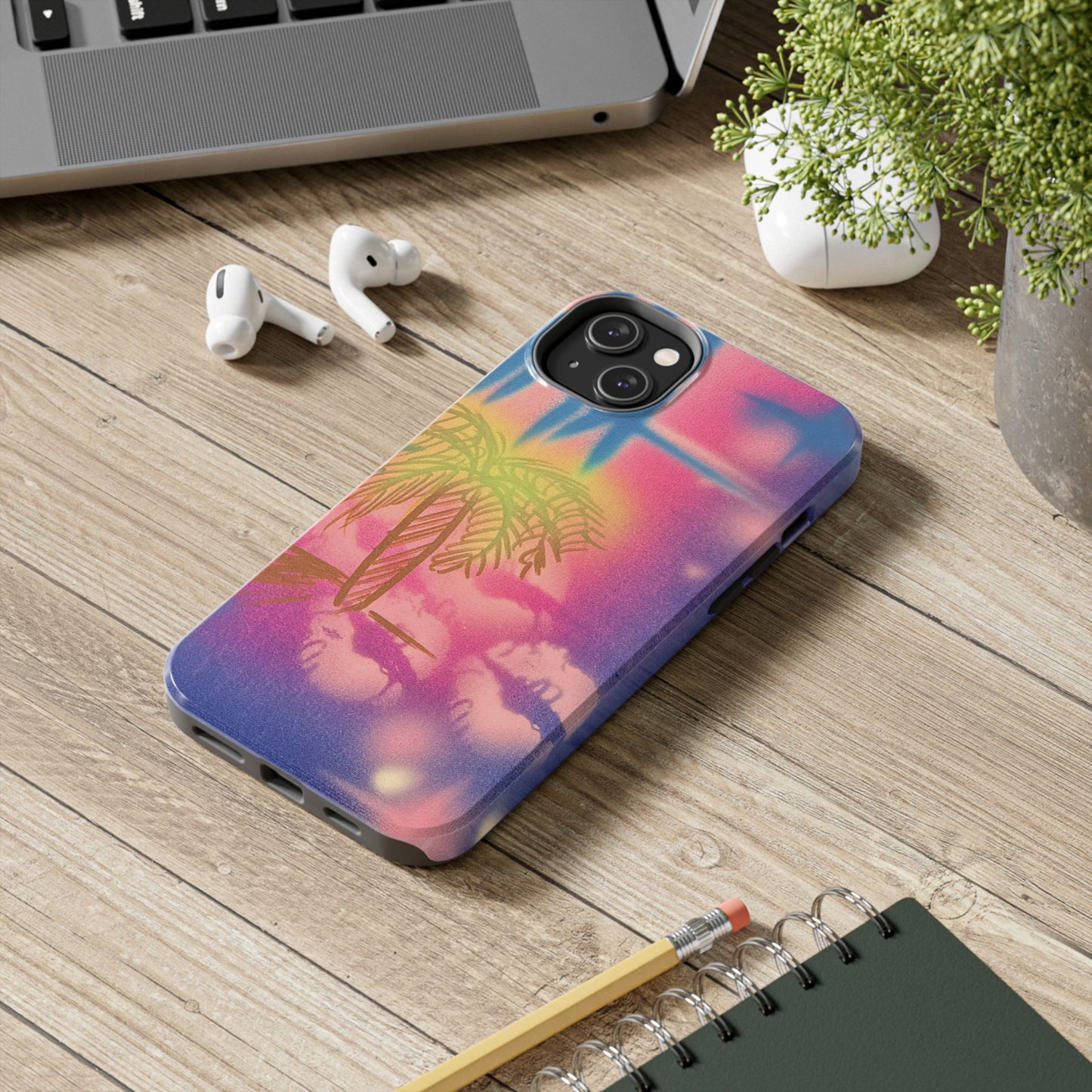"glowy night" airbrush iPhone case