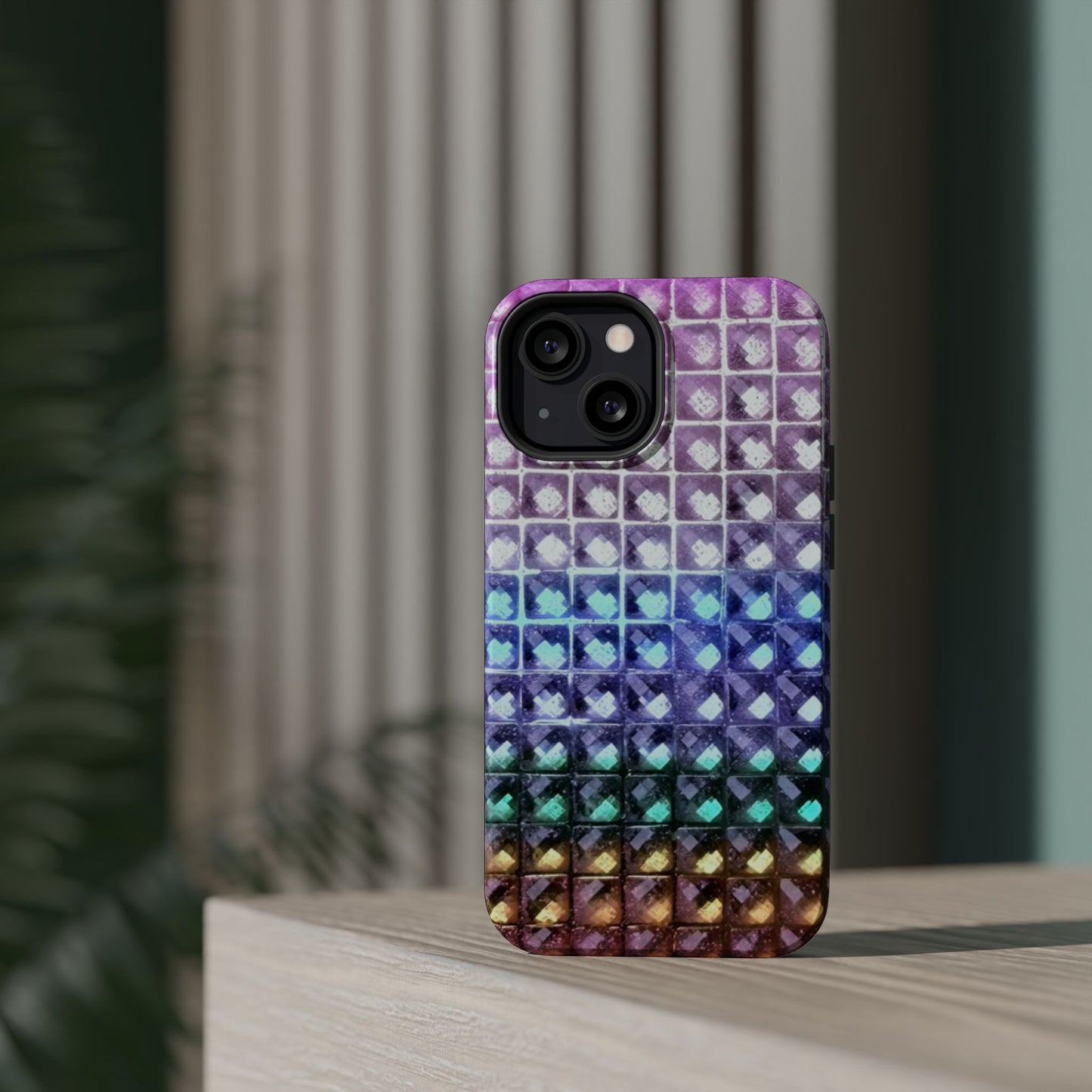 MagSafe "multicolor studs" airbrush iPhone case