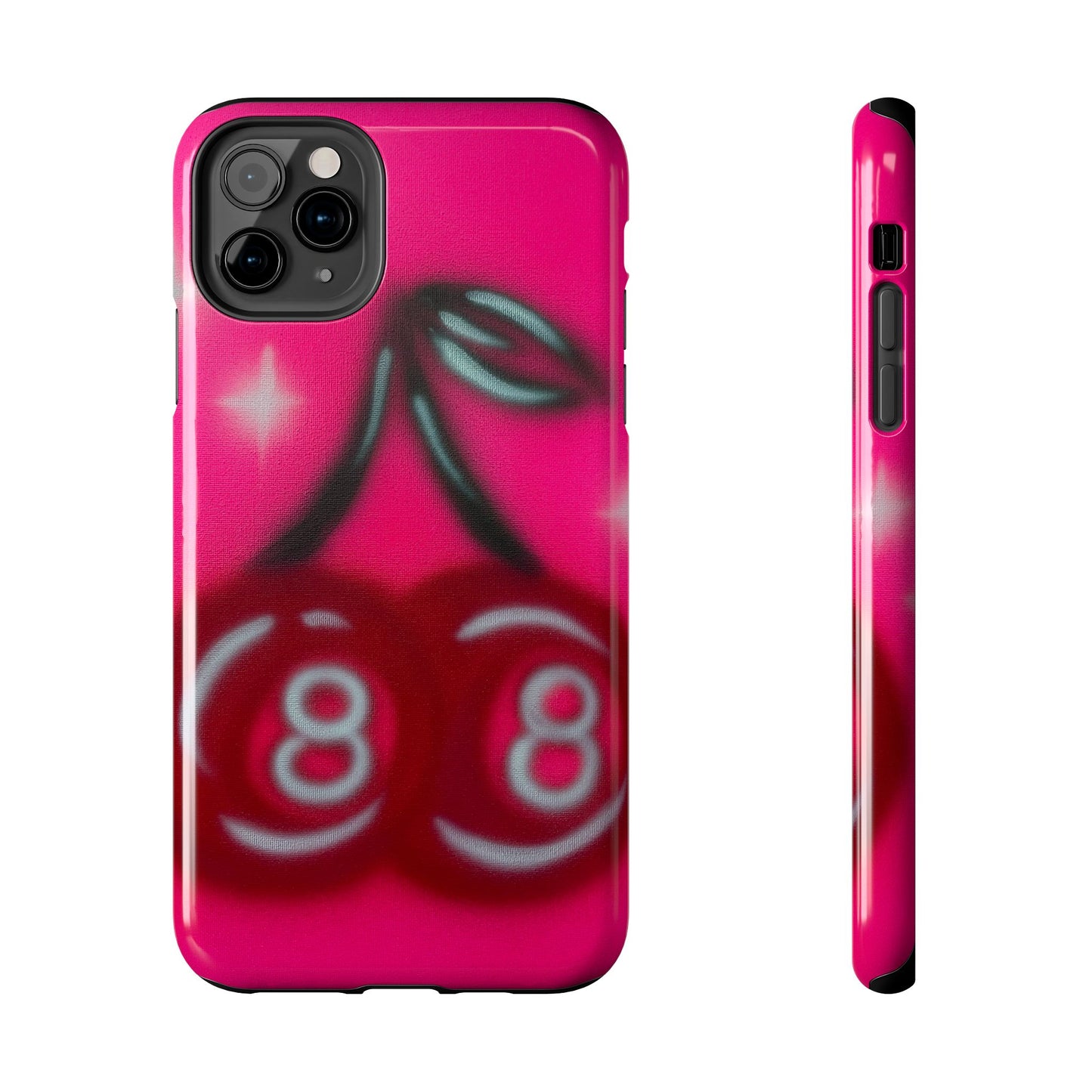 "cherry 8ball" airbrush iPhone case