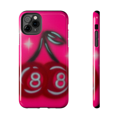"cherry 8ball" airbrush iPhone case