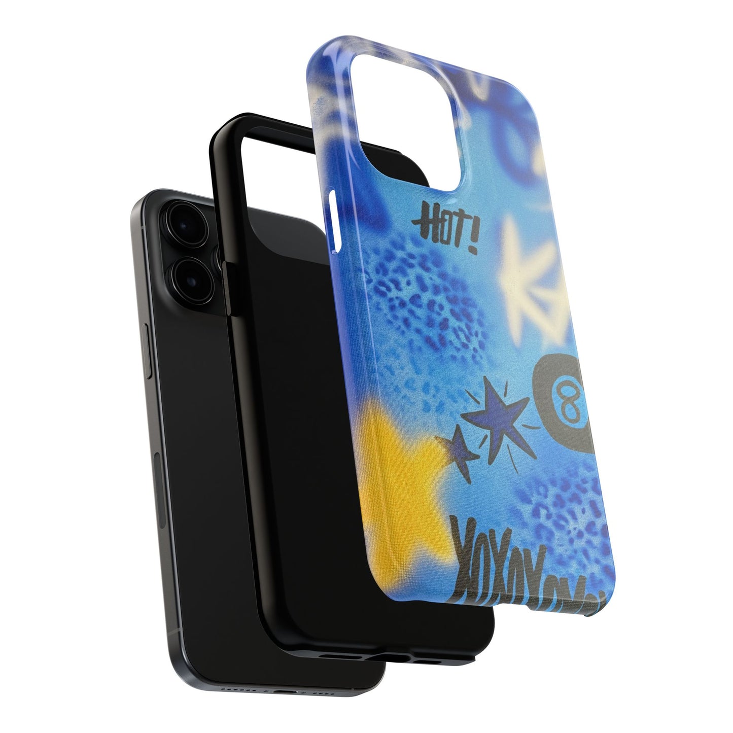 "brilliant blues" airbrush iPhone case