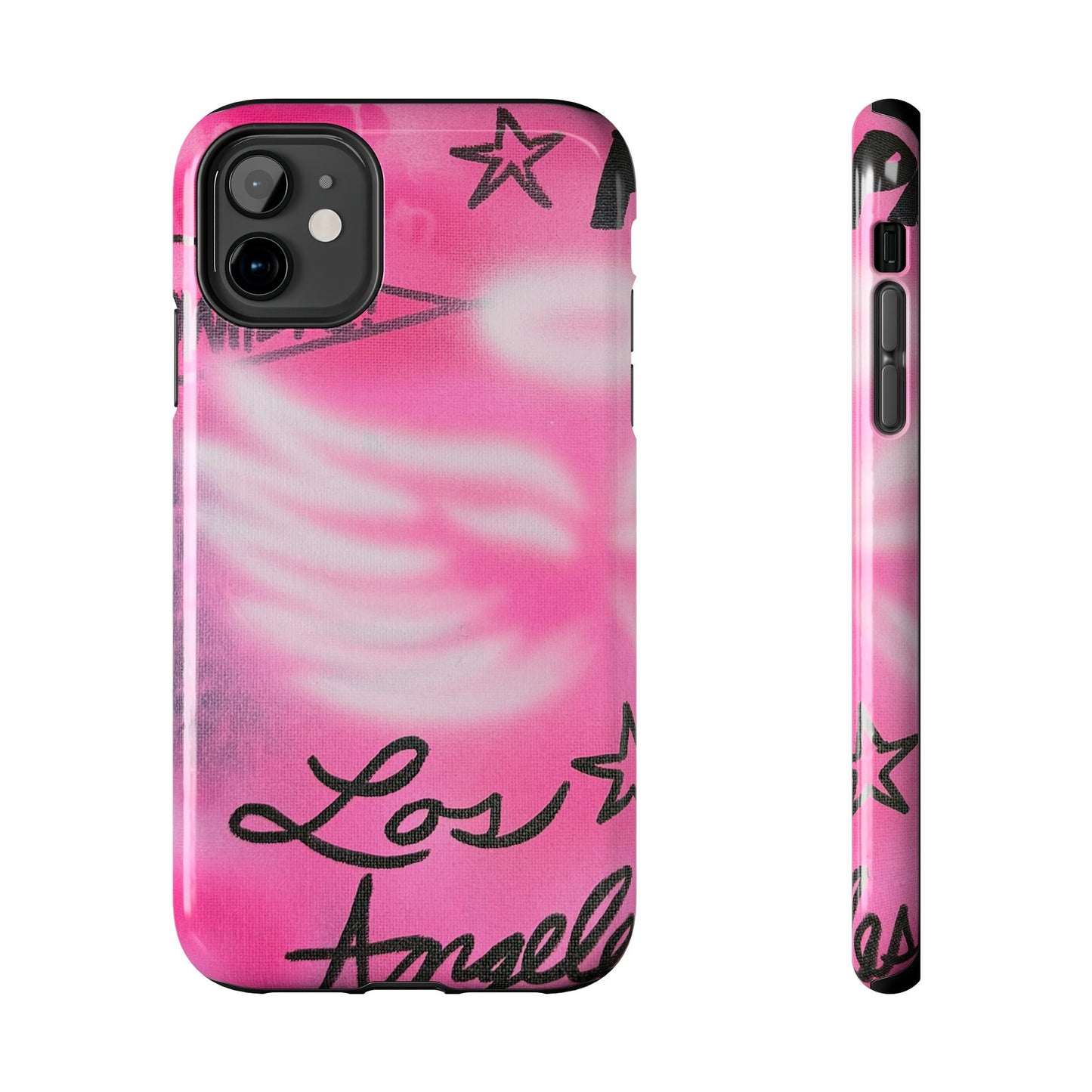 "pink angel wings" airbrush iPhone case