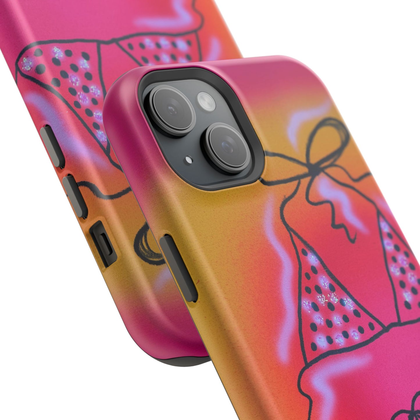 MagSafe "glitter bikini" airbrush iPhone case