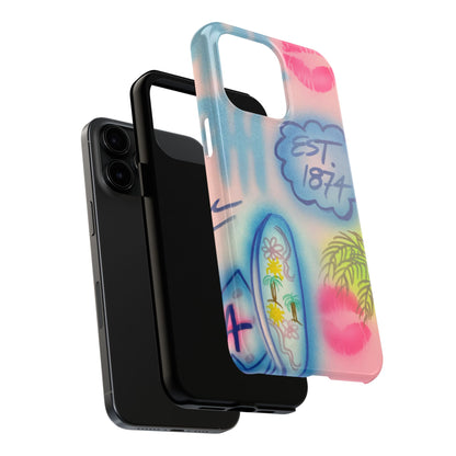 "in the wave" airbrush iPhone case
