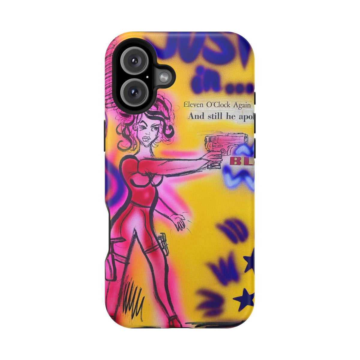 MagSafe "spiraling thoughts" airbrush iPhone case