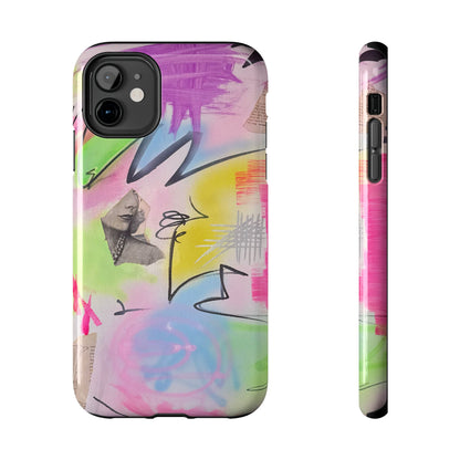 "pastel static" airbrush iPhone case