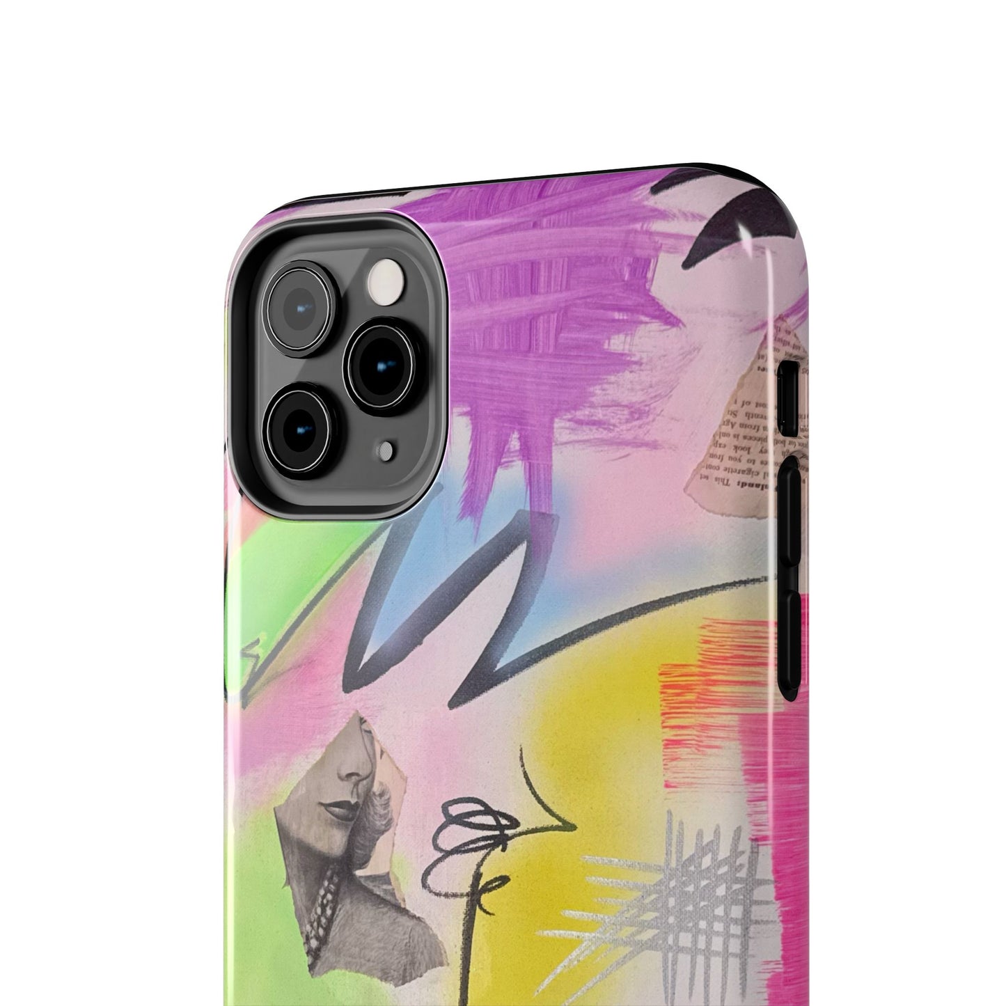 "pastel static" airbrush iPhone case