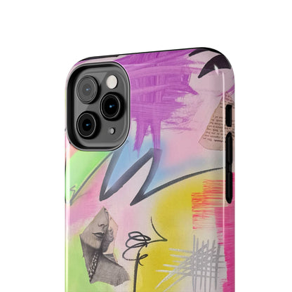 "pastel static" airbrush iPhone case