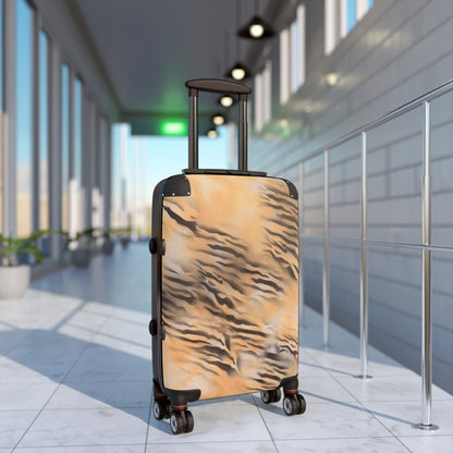 "neutral tiger" airbrush suitcase