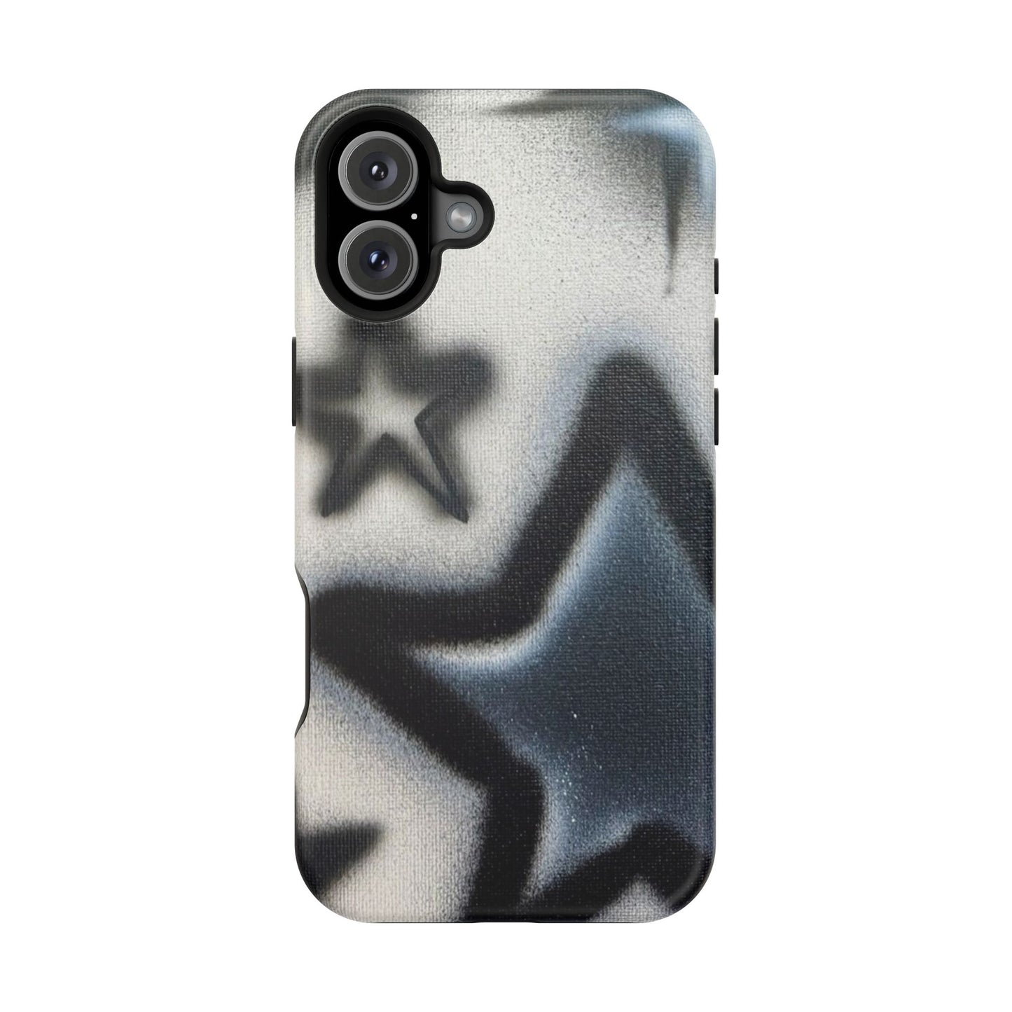 MagSafe "black & white stars" airbrush iPhone case