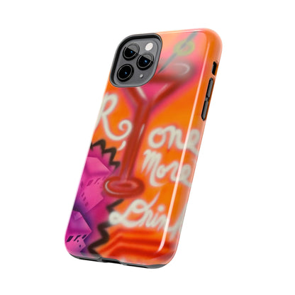 "one more drink!" airbrush iPhone case