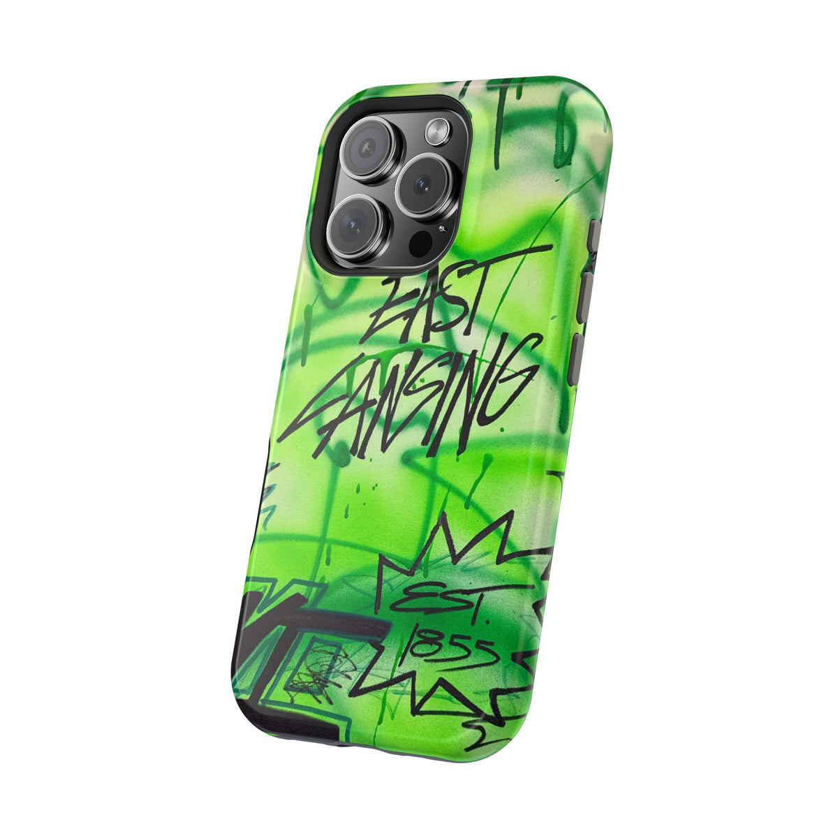MagSafe "east lansing, mi" airbrush iPhone case