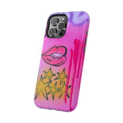 MagSafe "star drip" airbrush iPhone case