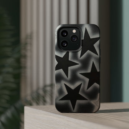 MagSafe "chrome stars" airbrush iPhone case