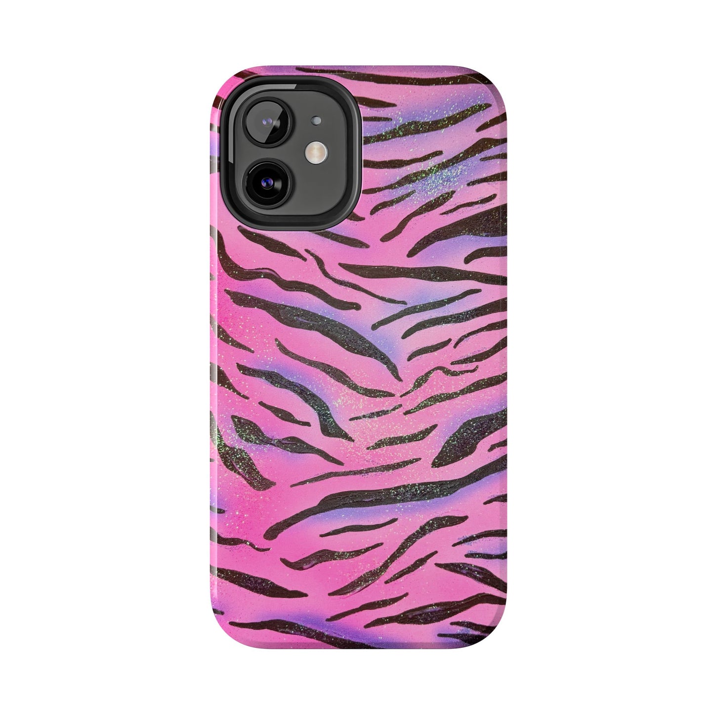 "glitter zebra" airbrush iPhone case