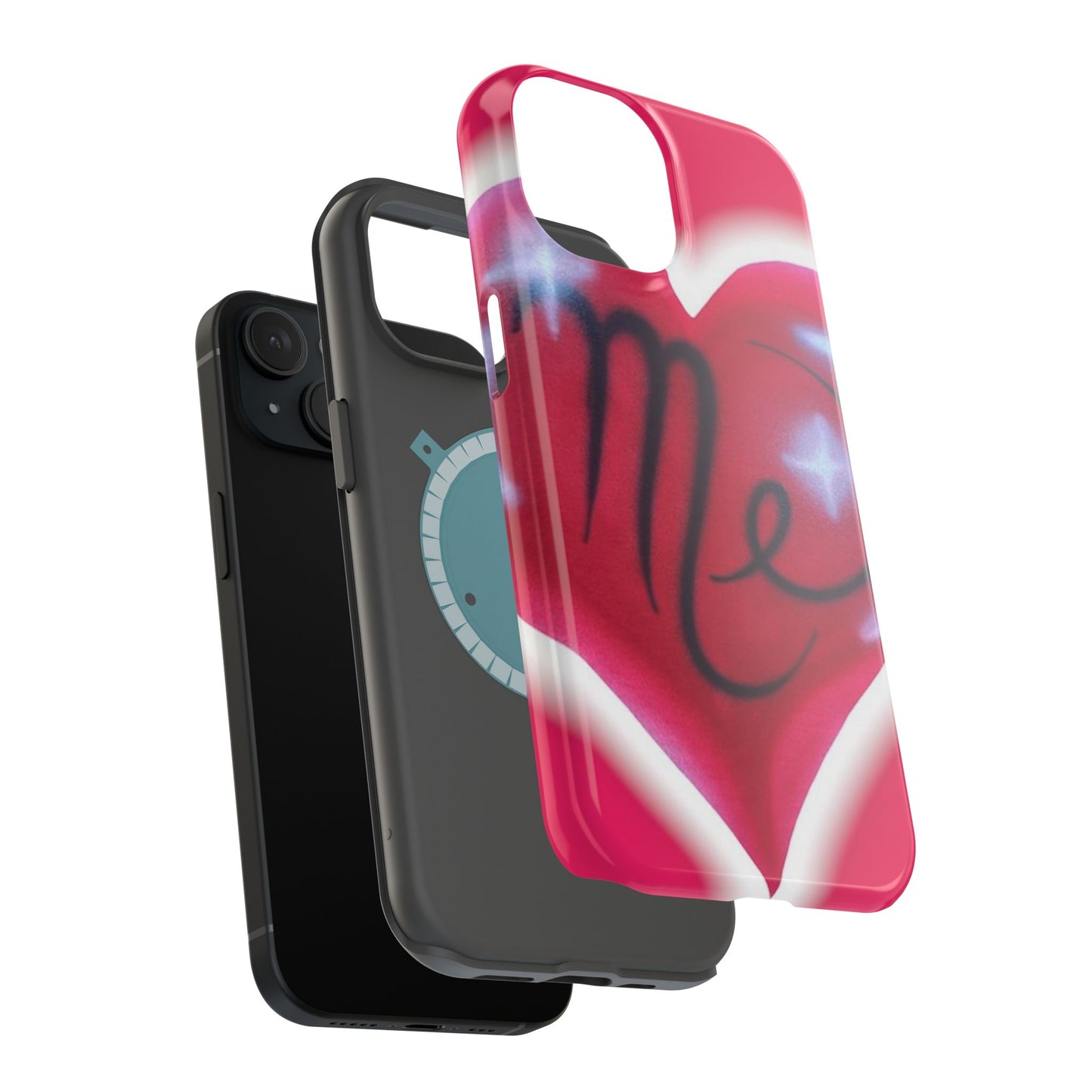 MagSafe "i <3 me" Airbrush iPhone Hülle