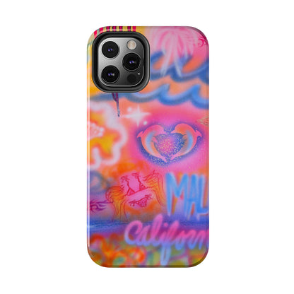 "mornings in malibu" airbrush iPhone case
