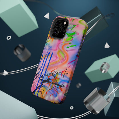 MagSafe "neon haze" airbrush iPhone case
