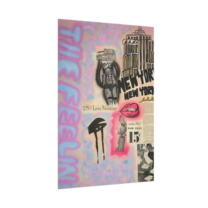 custom nyc airbrush rolled print