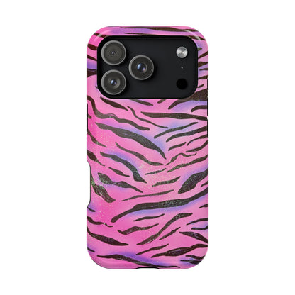 MagSafe "glitter zebra" airbrush iPhone case
