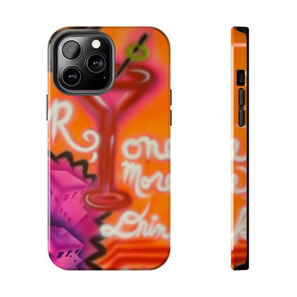 "one more drink!" airbrush iPhone case