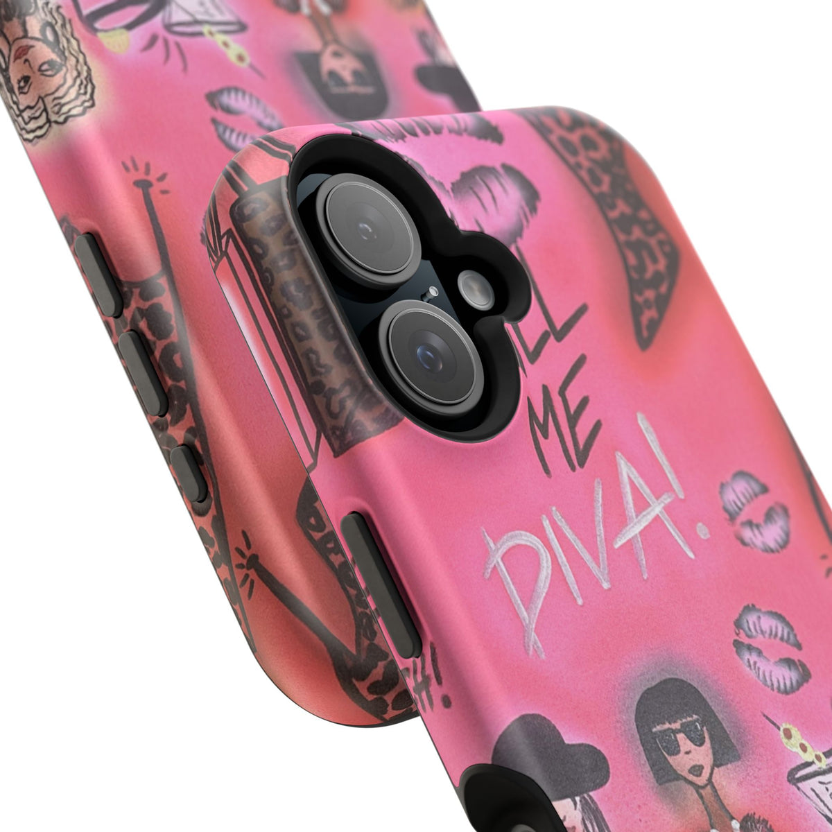 MagSafe "party diva" airbrush iPhone case