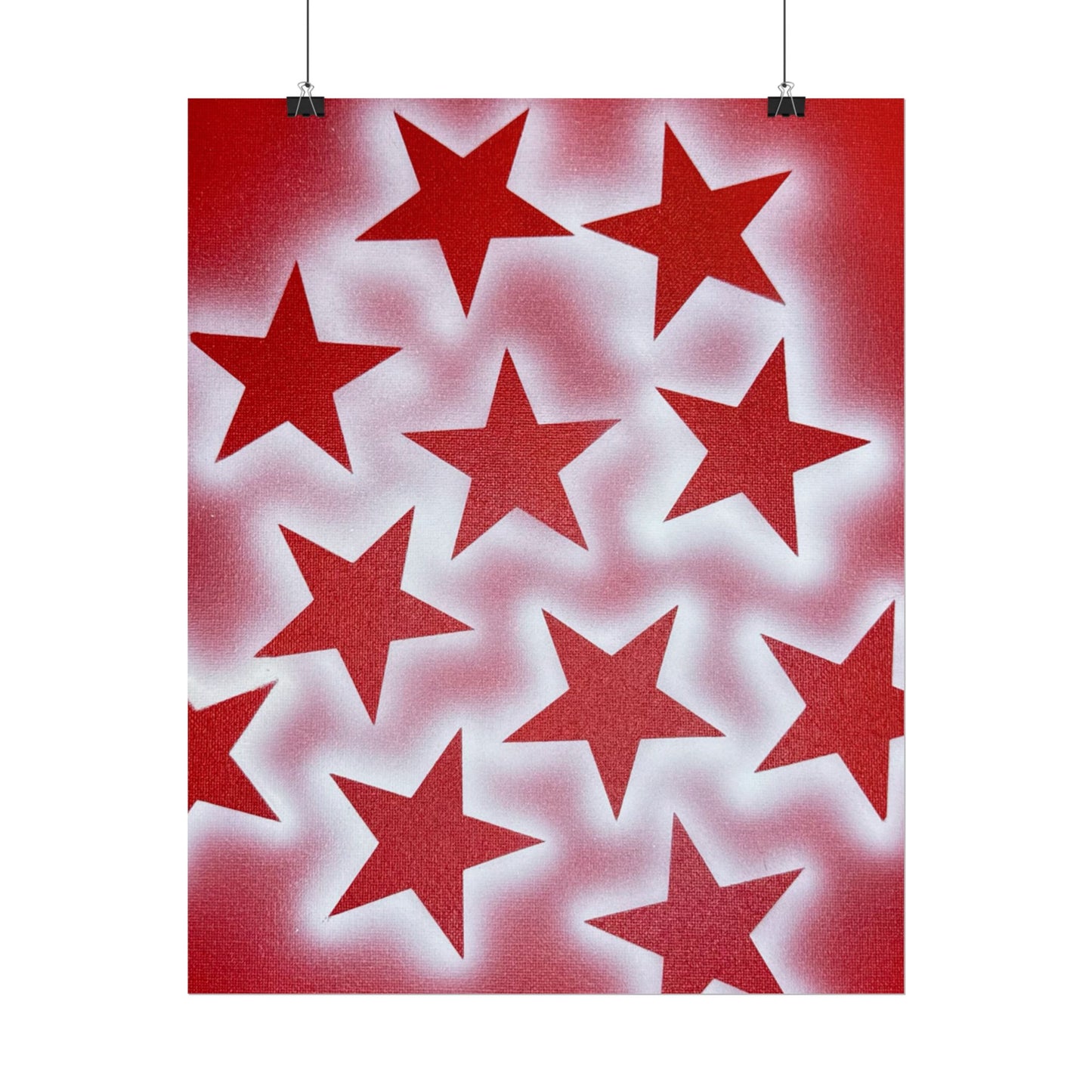 "spicy stardust" airbrush rolled print