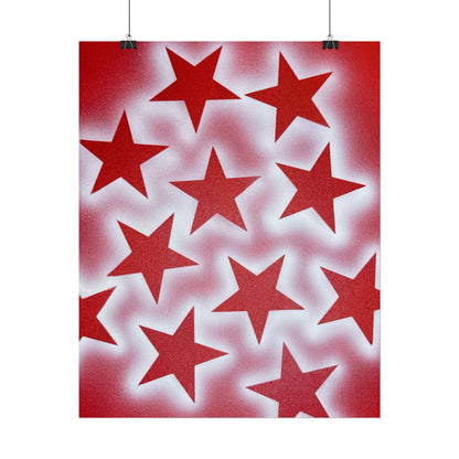 "spicy stardust" airbrush rolled print