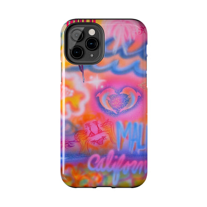 "mornings in malibu" airbrush iPhone case