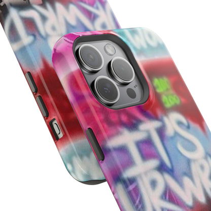 MagSafe „its ur WRLD“ Airbrush iPhone Hülle