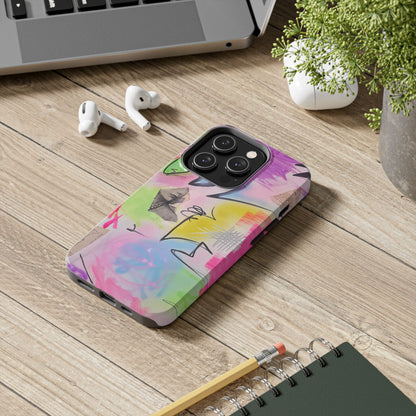 "pastel static" airbrush iPhone case
