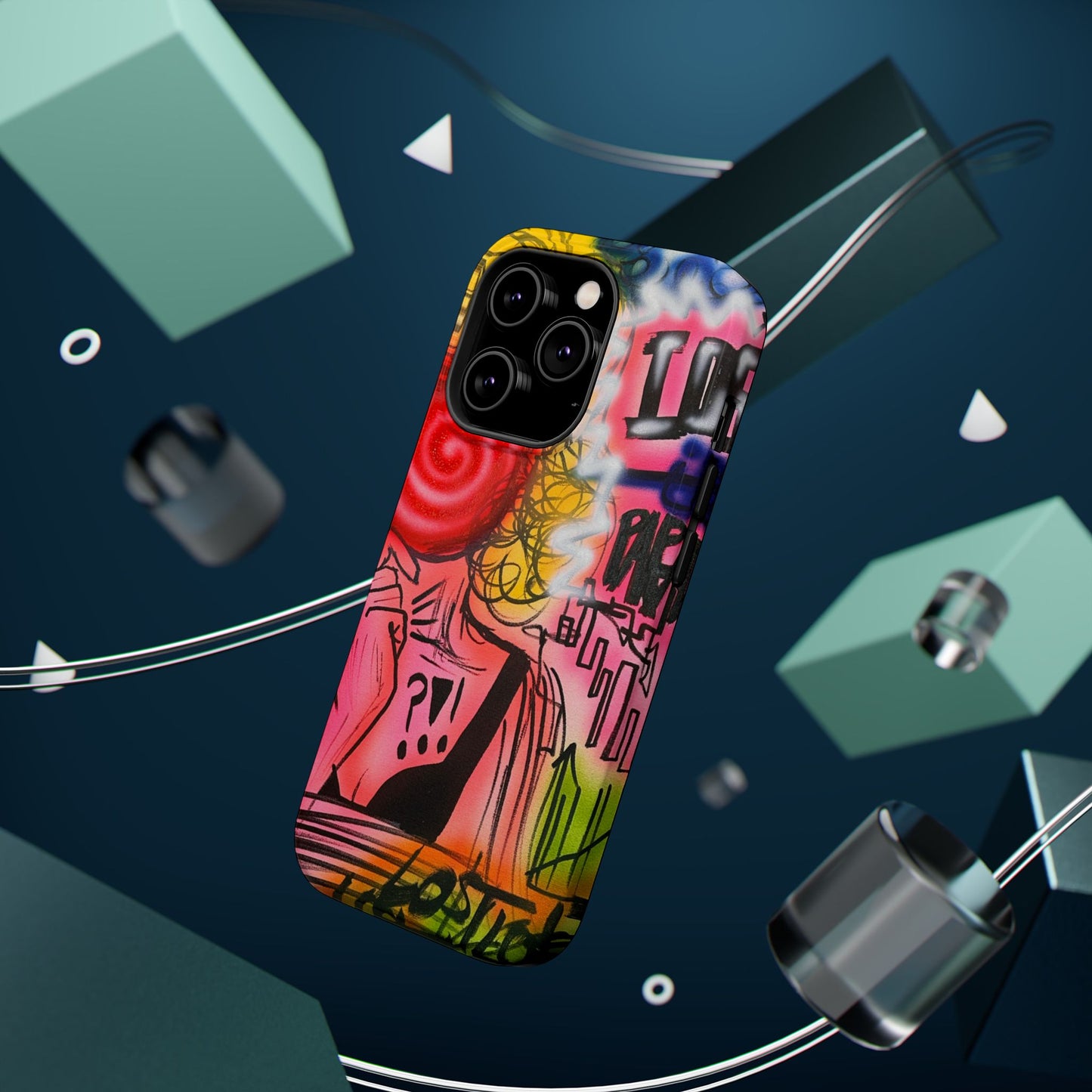 MagSafe „Lost in Paradise“ Airbrush-iPhone-Hülle