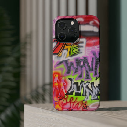 MagSafe "wynwood gold" airbrush iPhone case