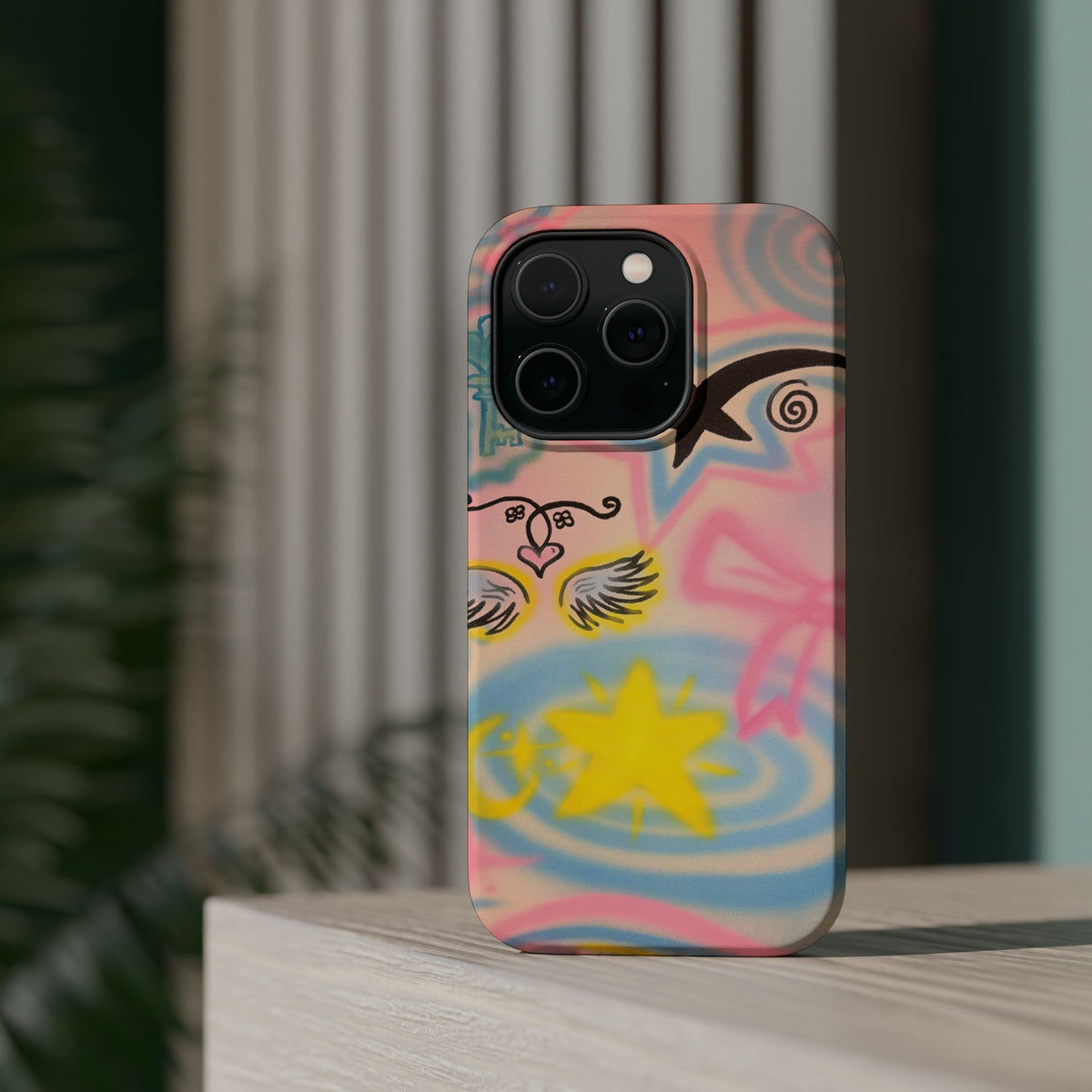 MagSafe "star energy" airbrush iPhone case