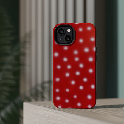 MagSafe "cherry crush polka dot" airbrush iPhone case