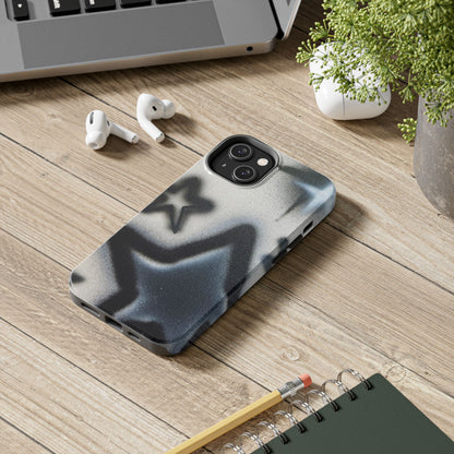 "black & white stars" airbrush iPhone case