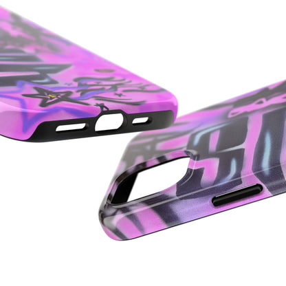 "neon nights" airbrush iPhone case