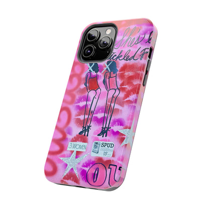 "tickled pink" airbrush iPhone case