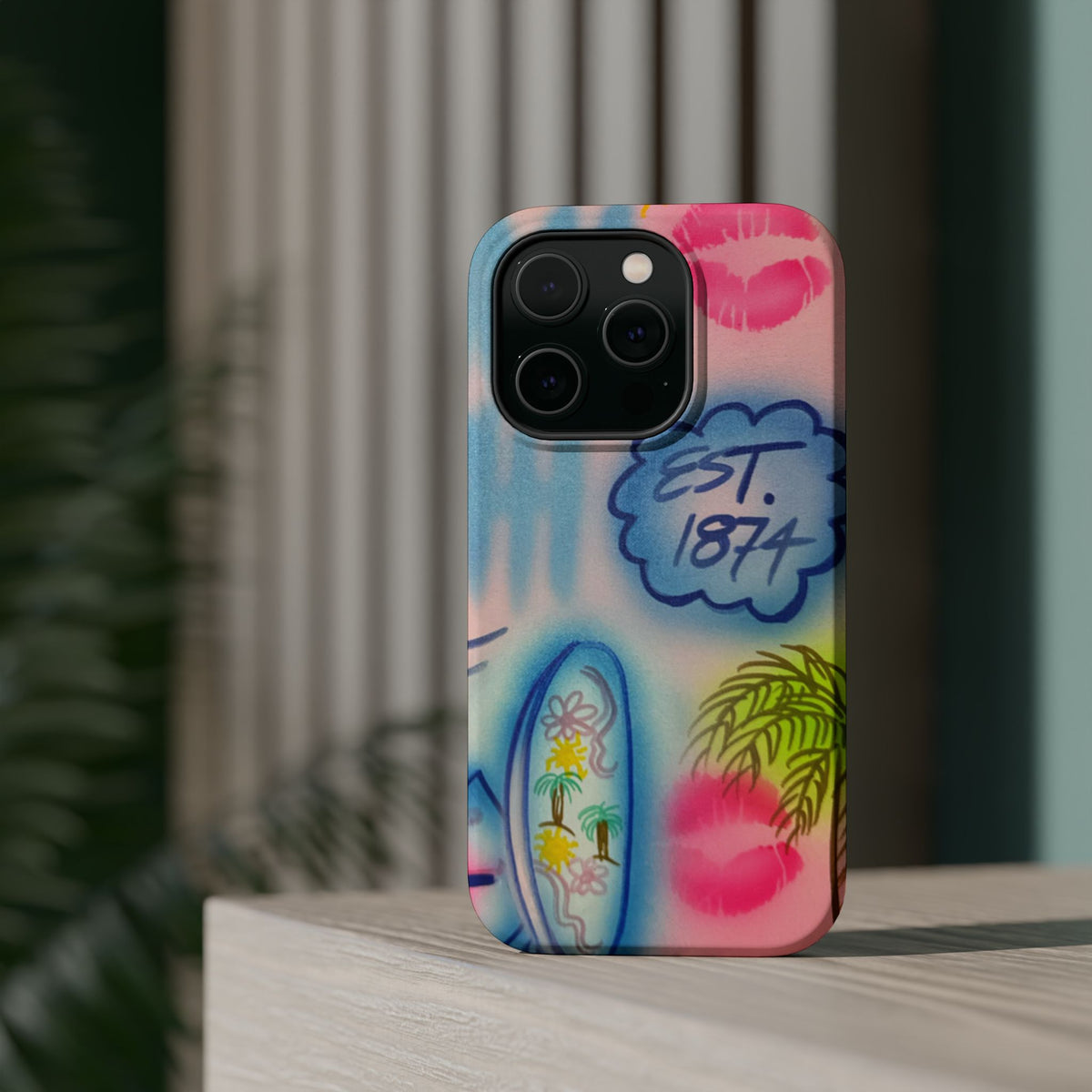 MagSafe "in the wave" airbrush iPhone case