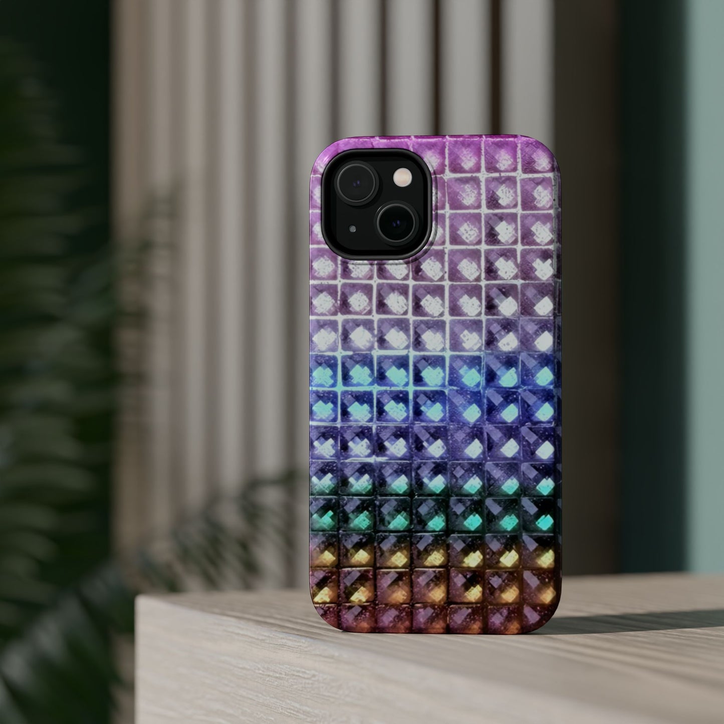 MagSafe "multicolor studs" airbrush iPhone case