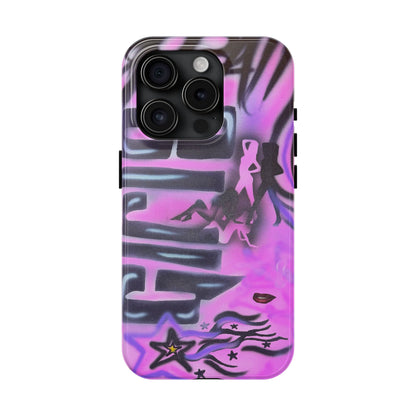 "neon nights" airbrush iPhone case