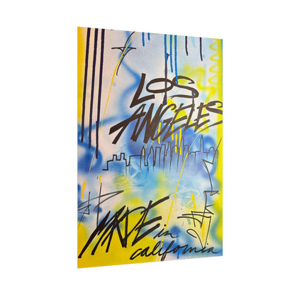 "los angeles" airbrush rolled print