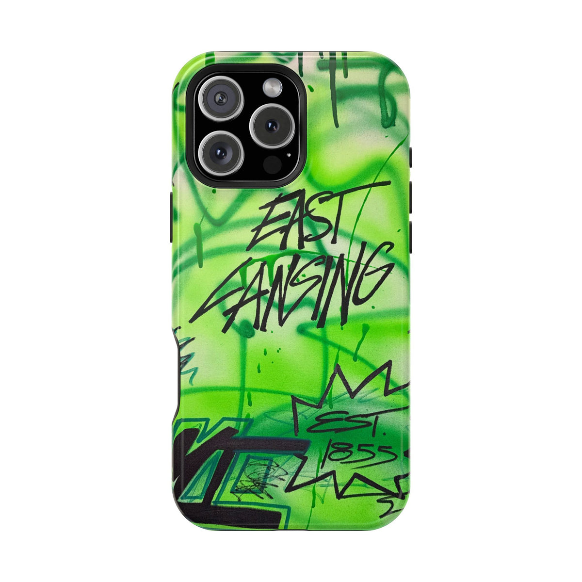 MagSafe "east lansing, mi" airbrush iPhone case