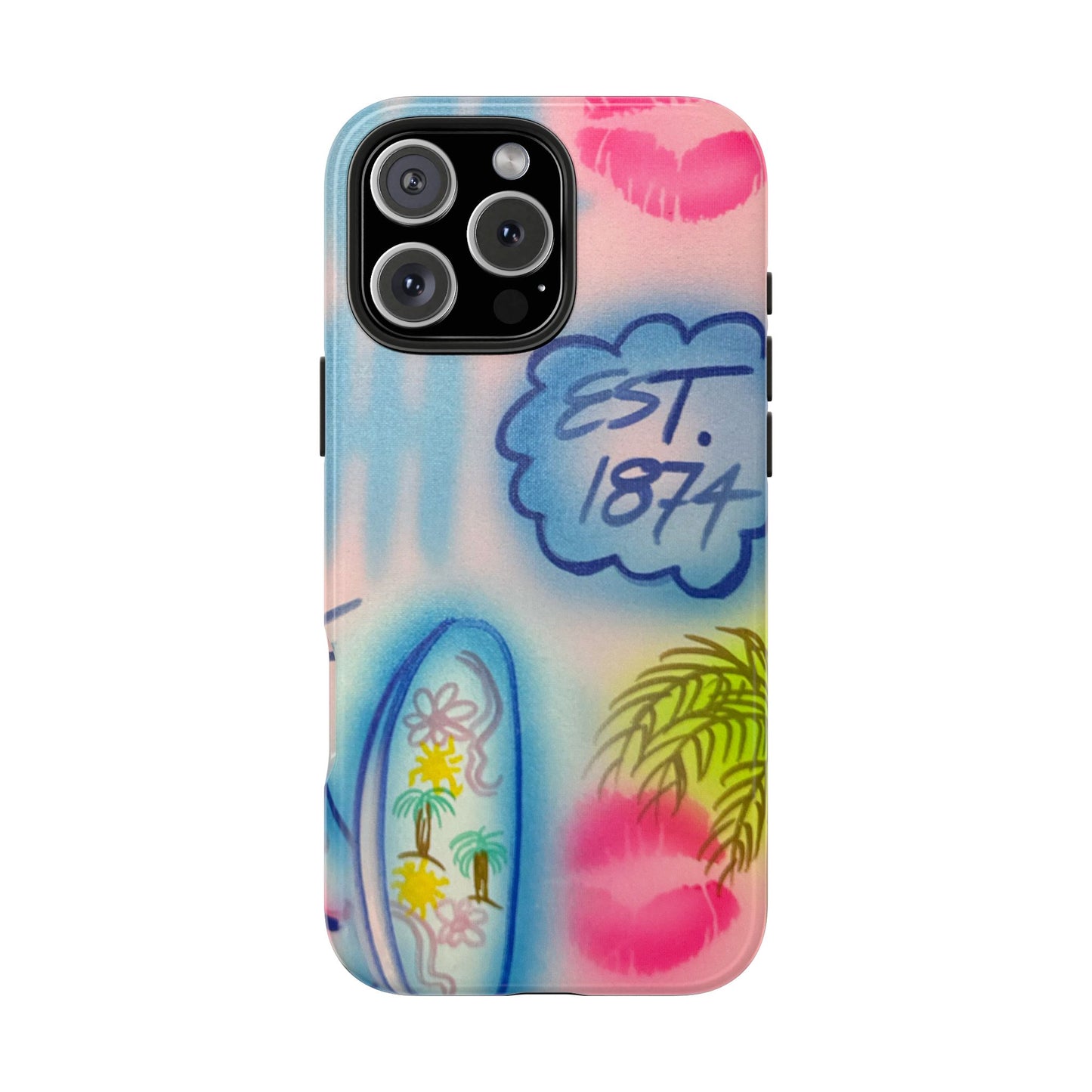 "in the wave" airbrush iPhone case
